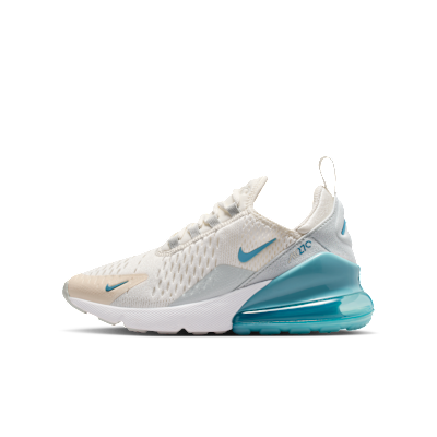美品ナイキAir More Size 6Y Nike Air Max 270 Black Blue Silver Sneskers Women's 6US
